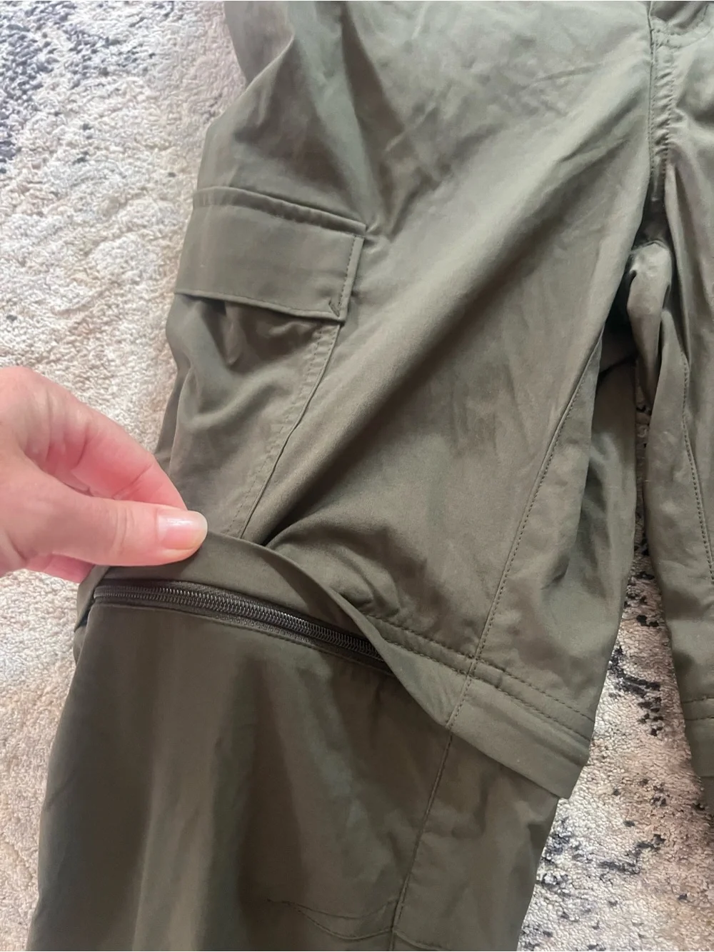 REI Men's Olive Cargo Pants - Dark Green Utility Trousers